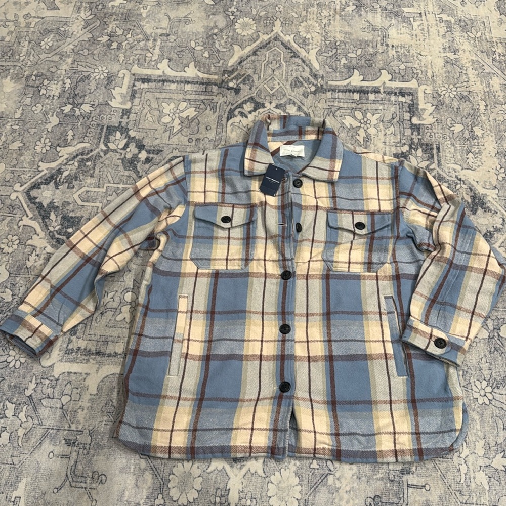 NWT Lucky Brand Flannel shacket shirt jacketed size Large